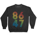 8647 Anti Trump Rainbow Crewneck Unisex