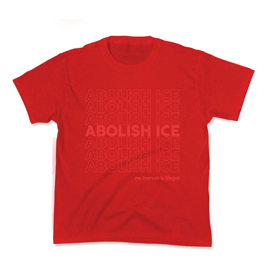 Abolish Ice Red Kids Tee Unisex