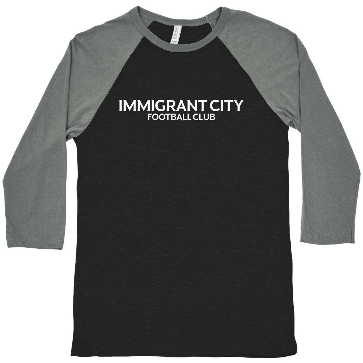 Immigrant City Football Club Baseball Tee Unisex