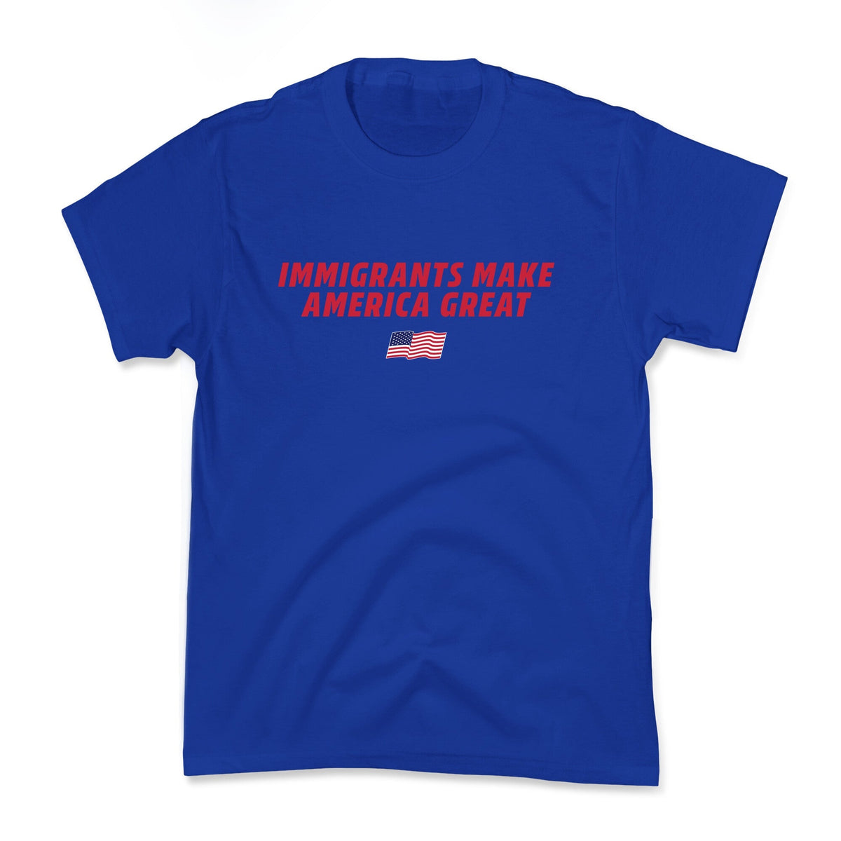 Immigrants Make America Great Flag Kids Tee Unisex