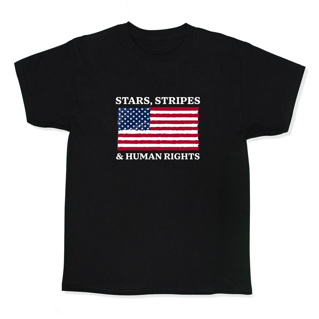 Stars Stripes And Human Rights Kids Tee Unisex