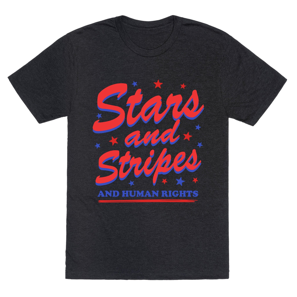 Starts Stripes Human Rights Unisex Triblend Tee Unisex