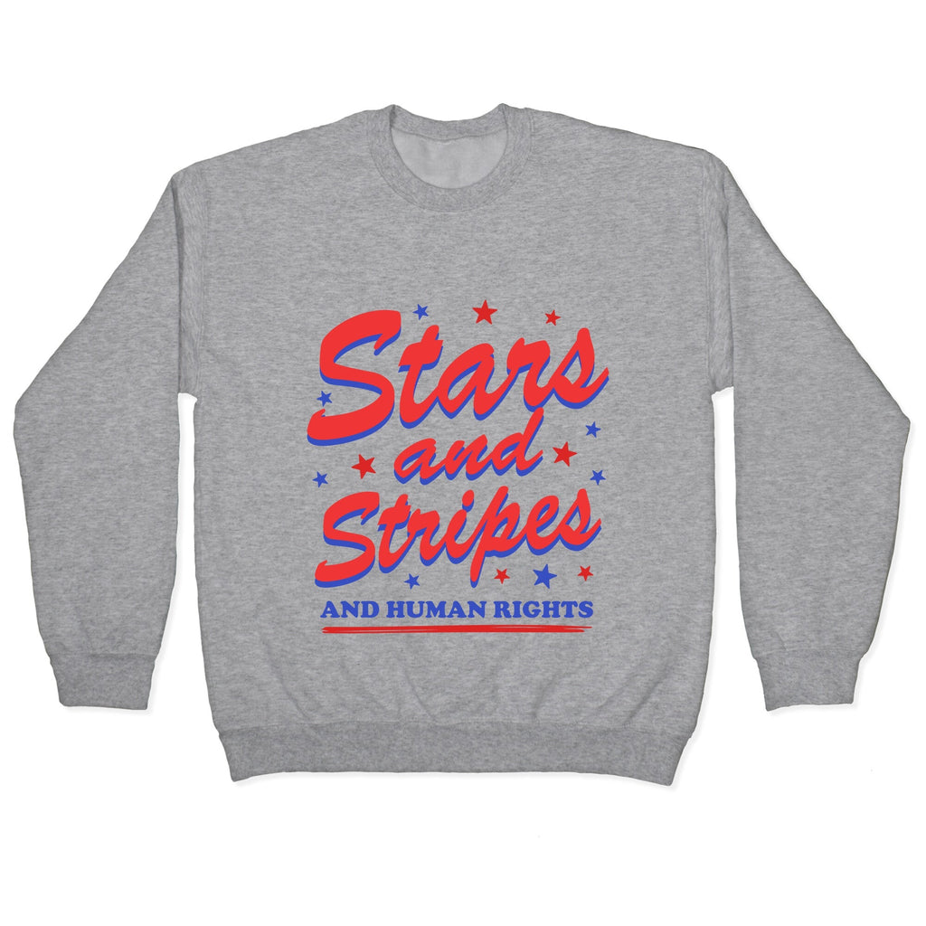 Starts Stripes Human Rights Crewneck Unisex