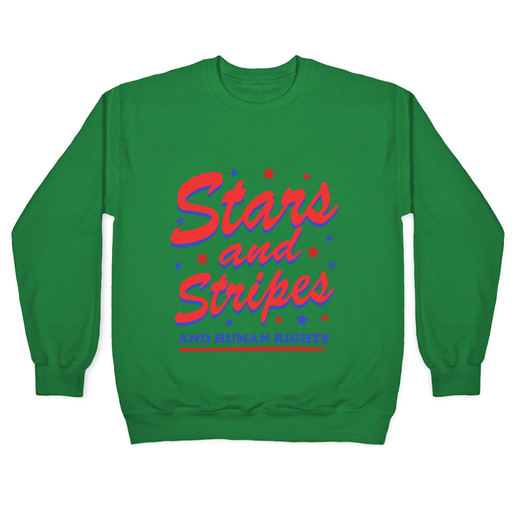 Starts Stripes Human Rights Crewneck Unisex