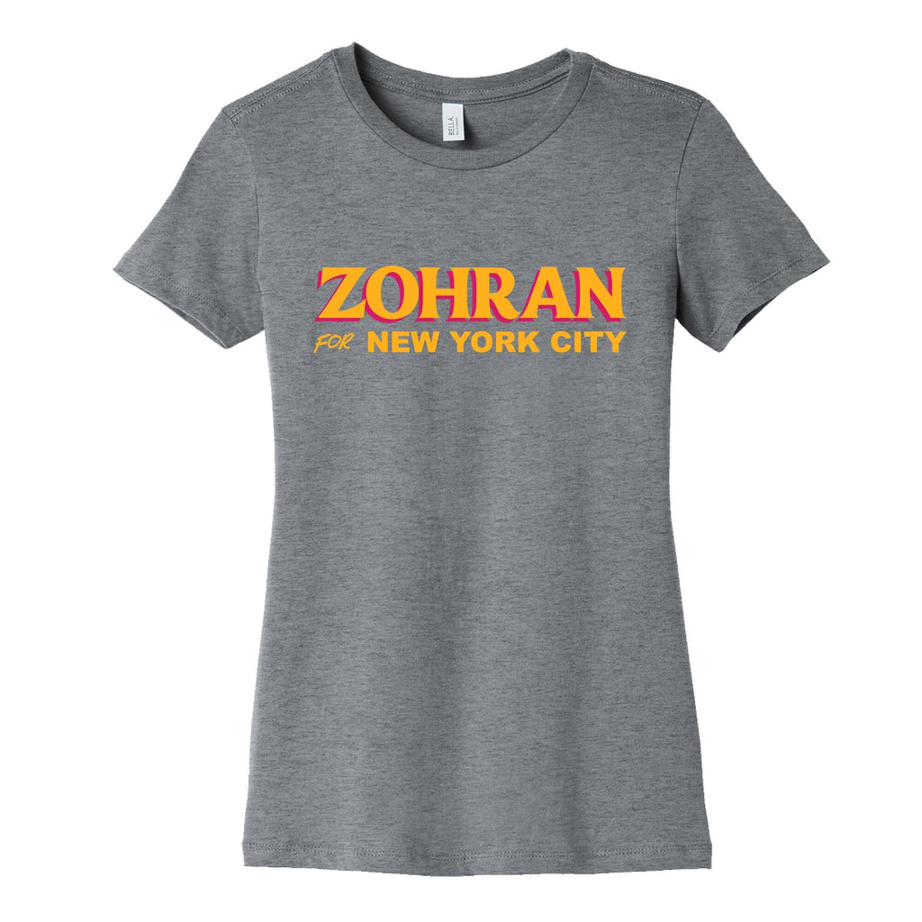 Zohran for New York City Womens Cotton Tee Unisex