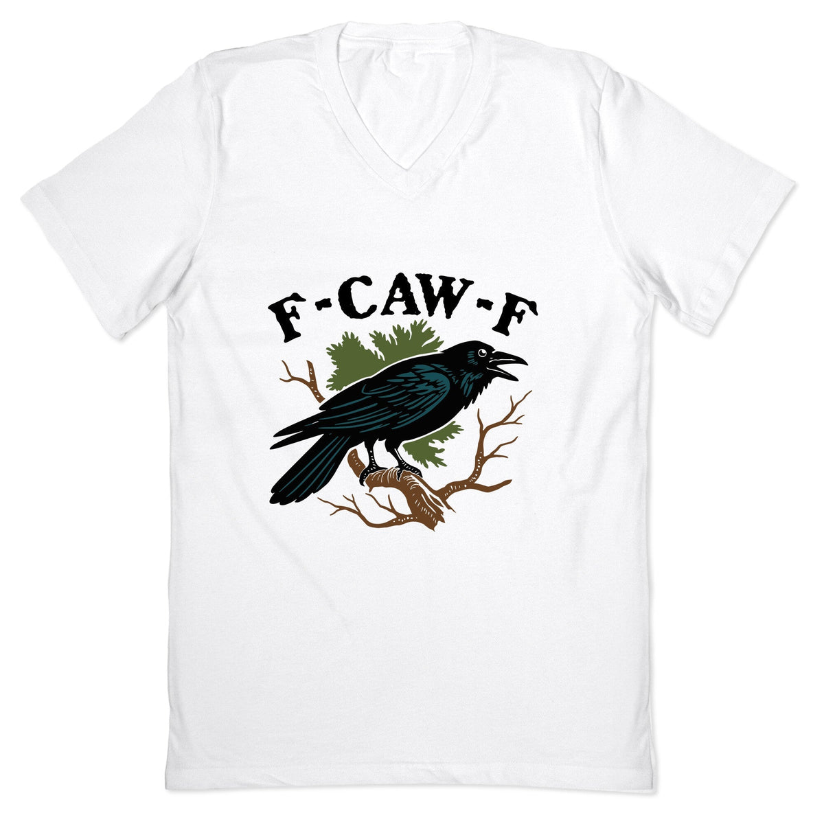 F Caw F V-Neck Unisex