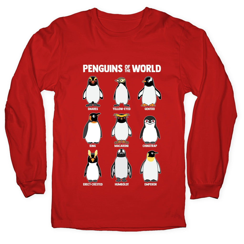 Penguins of the World Longsleeve Tee Unisex