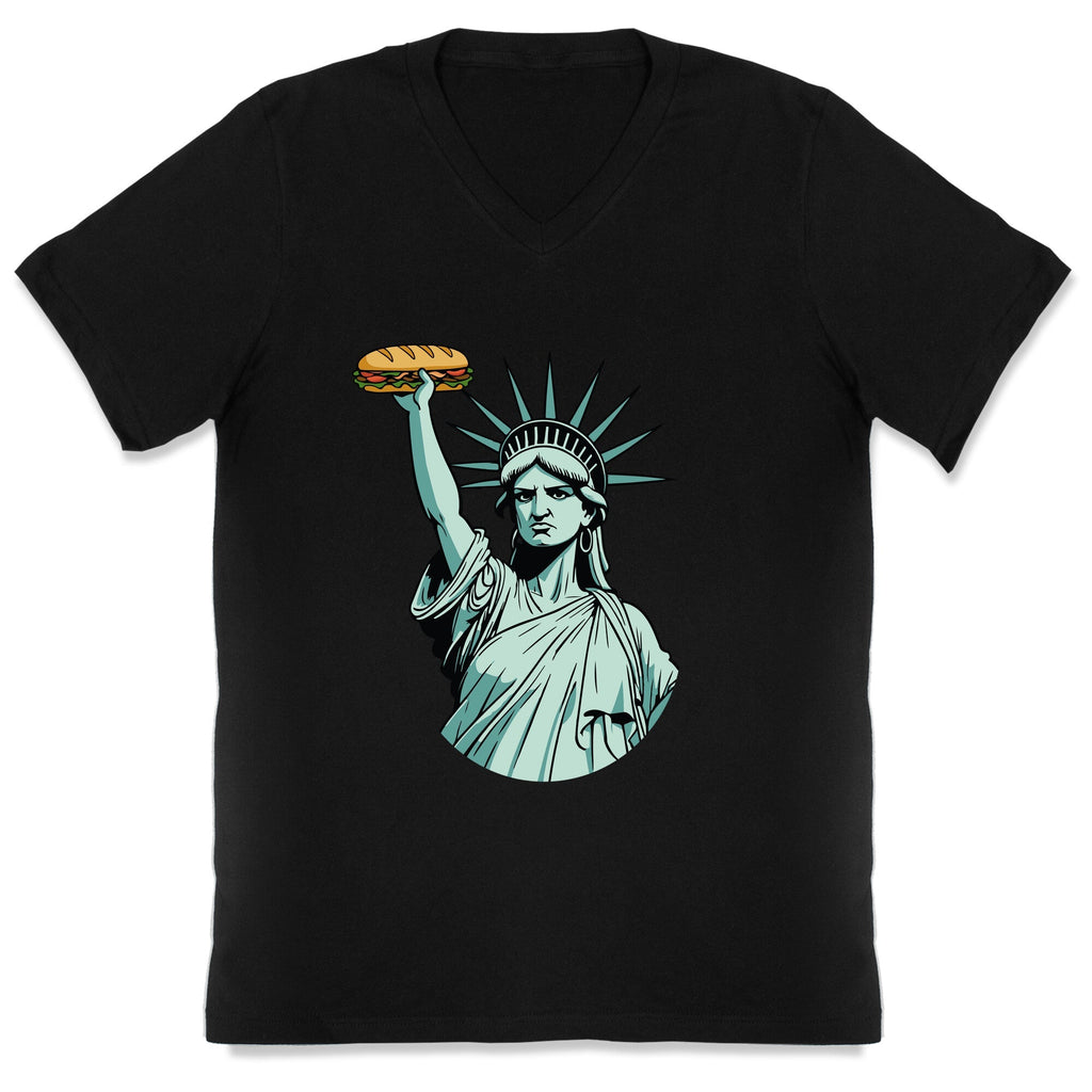 Statue of Liberty Sandwich Guy DC V-Neck Unisex