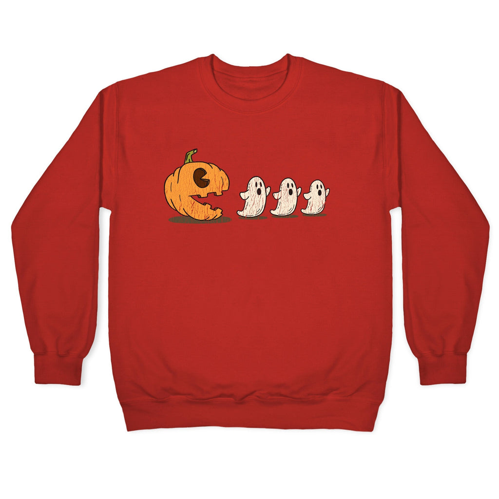 Halloween Pumpkin Ghost Game Crewneck Unisex