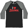 I Love Tylenol Baseball Tee Unisex