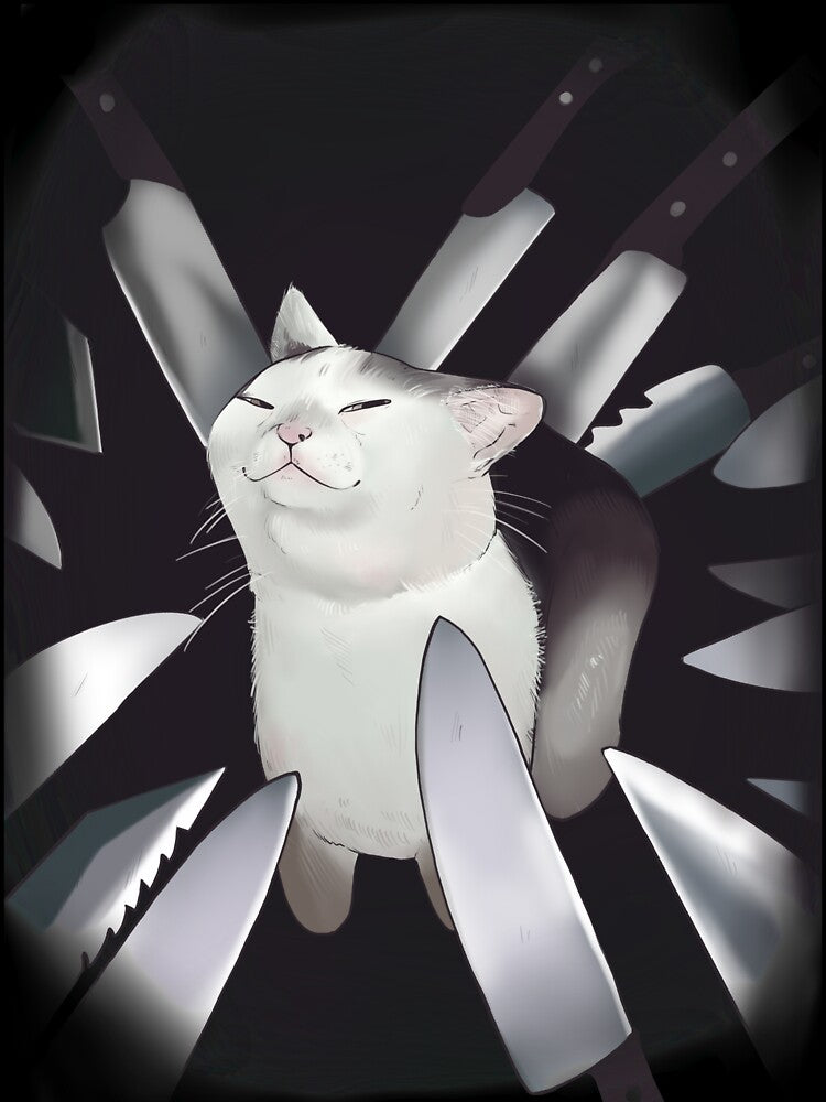 Knife cat by Cariadd