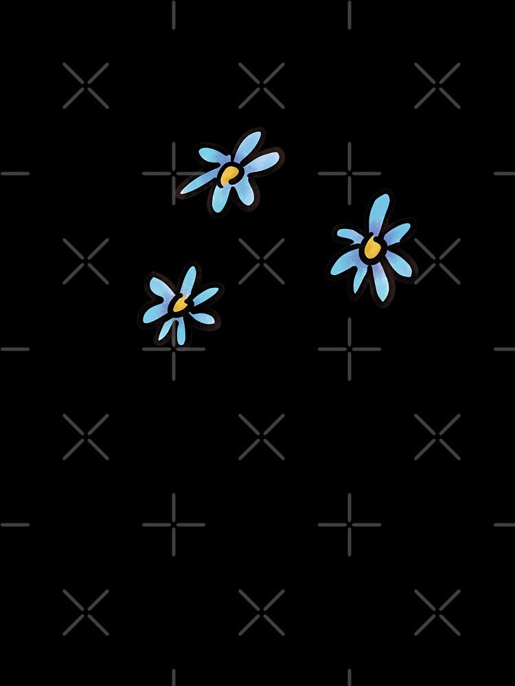 Blue simple flowers by Jokel-art