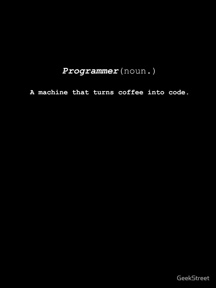 Programmer Needs Coffee by GeekStreet