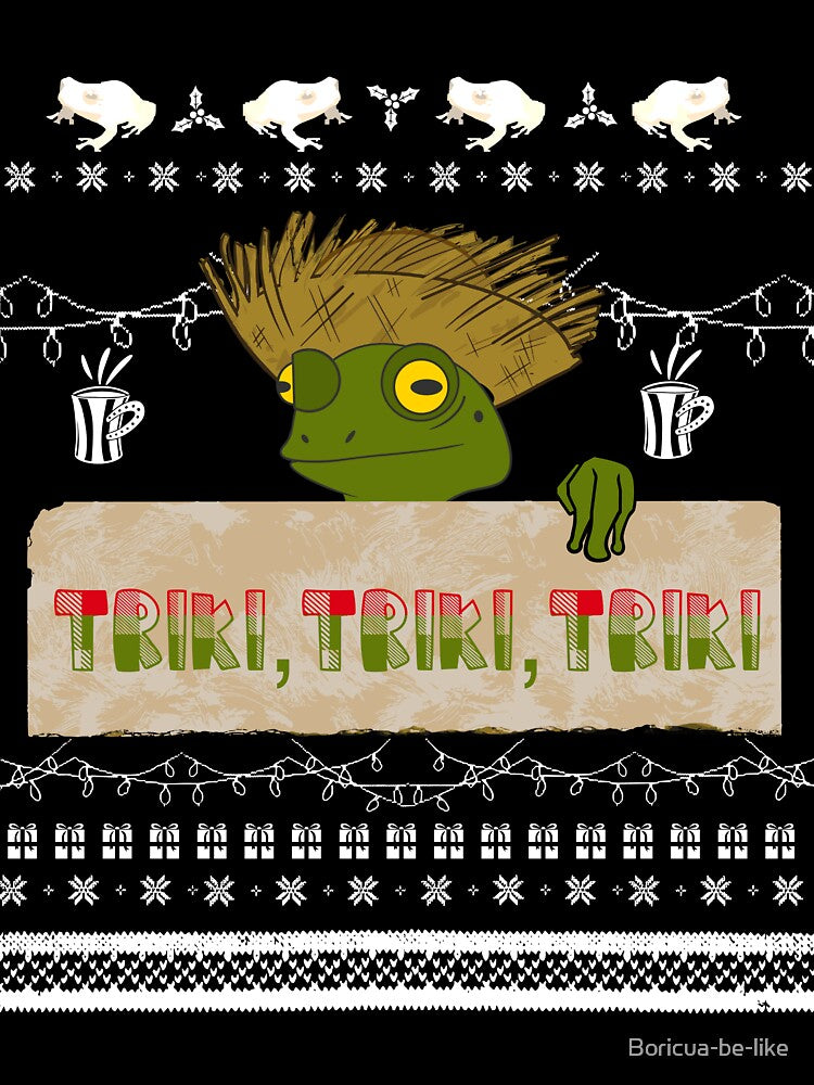 Triki, Triki, Triki Ugly Sweater by Boricua-be-like