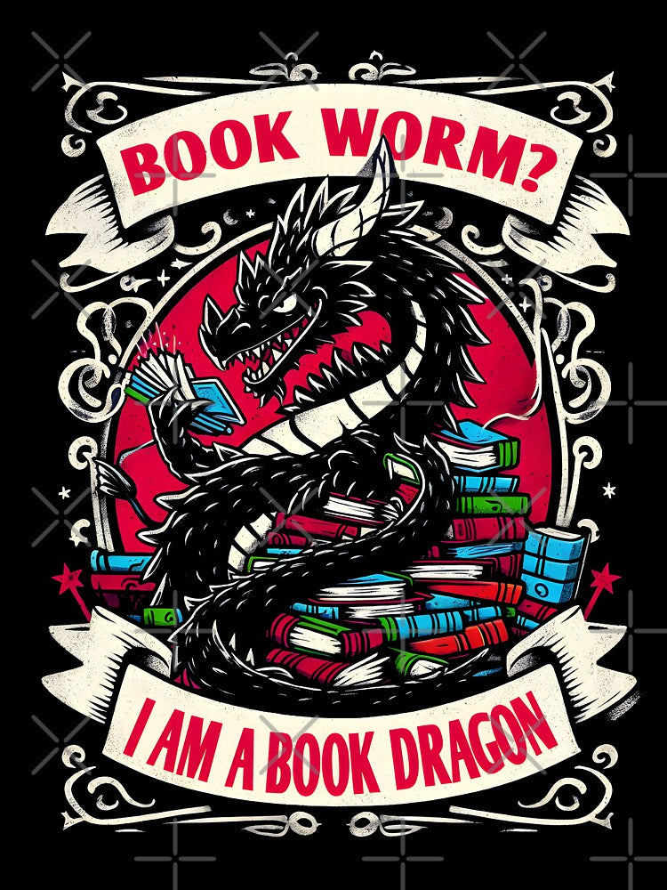Book Worm? No, I am a Book Dragon by Boardgameo