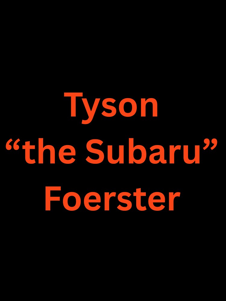 Tyson "the Subaru" Foerster by Blake's Hockey Tees