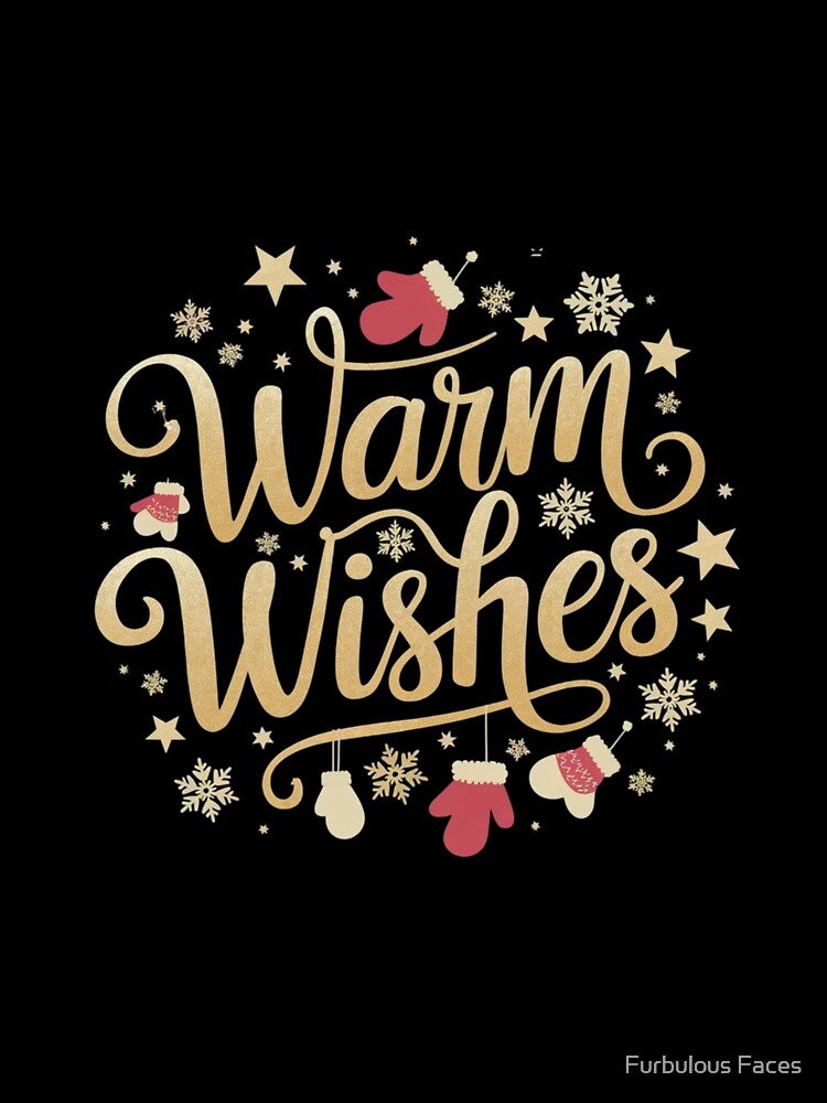 Festive Warmth and Cheerful Snow Design by Furbulous Faces