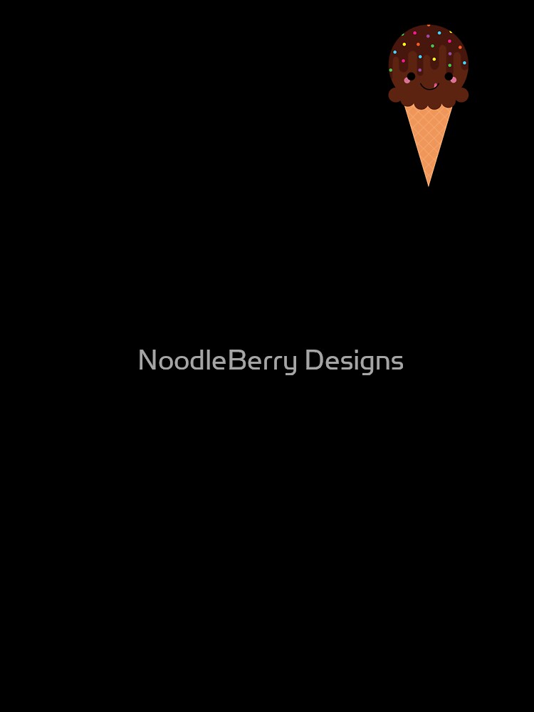 Chocolate Ice Cream Cone by NoodleBerry Designs