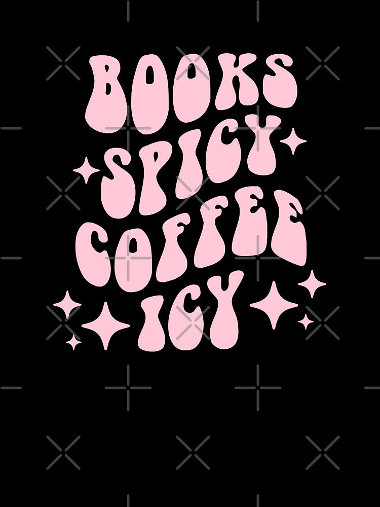book spicy coffee icy pink groovy font by catdiasart