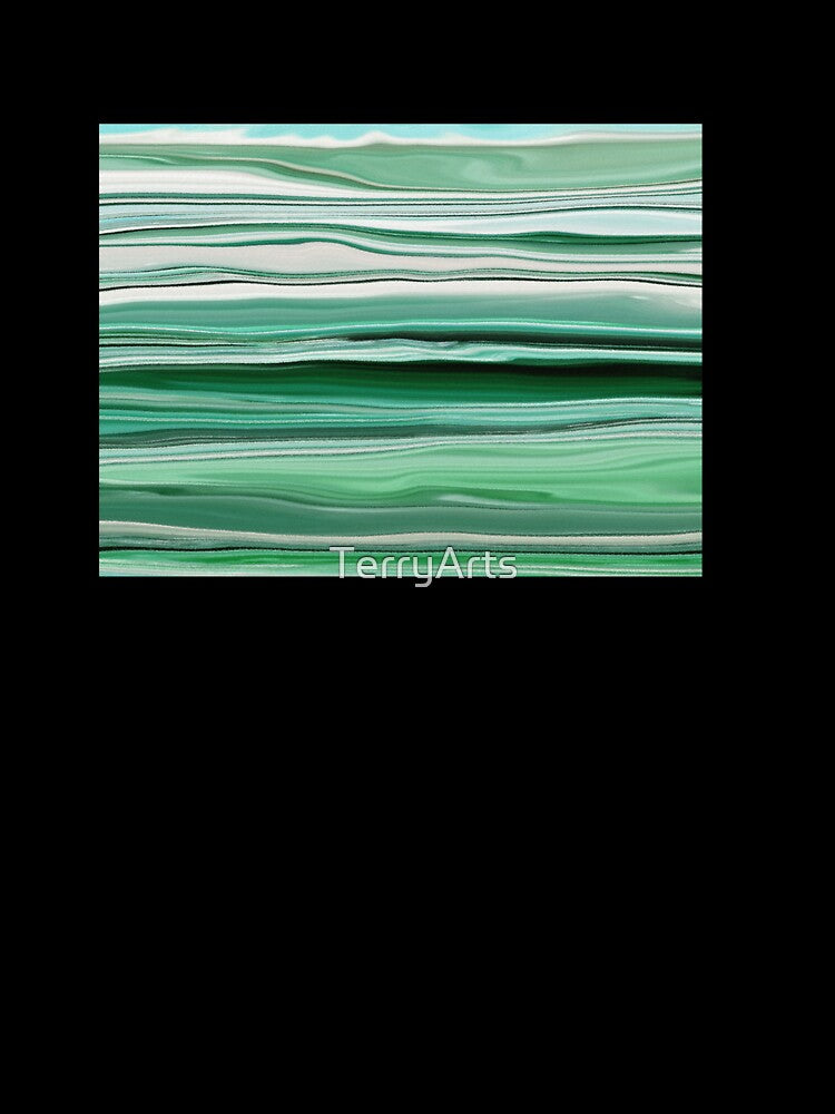 Abstract Ocean Horizontal Lines Coastal Style Décor Beachy Vibes Art 19 of 20 by Beachy