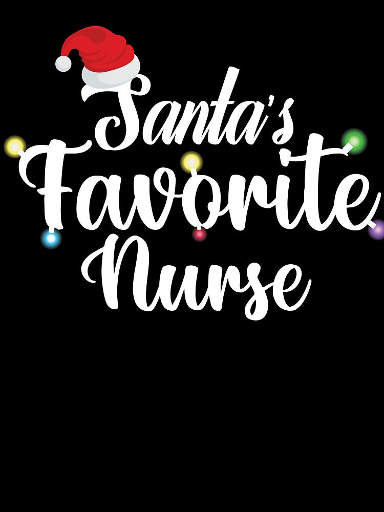 Santa's favorite nurse - Nurse christmas Design by saajid05
