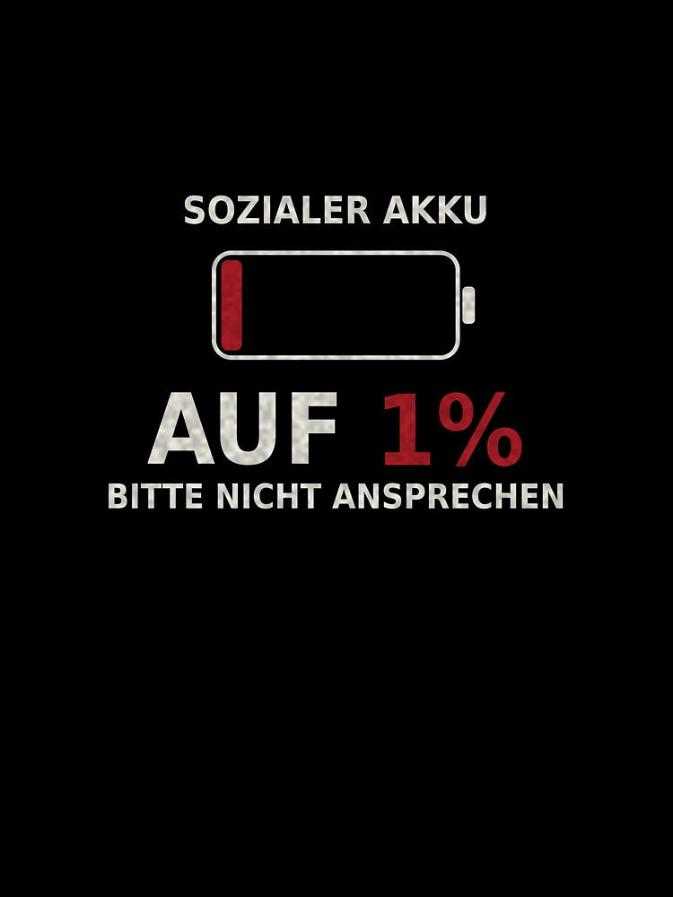Social battery: A 1 percent saying by Telyo