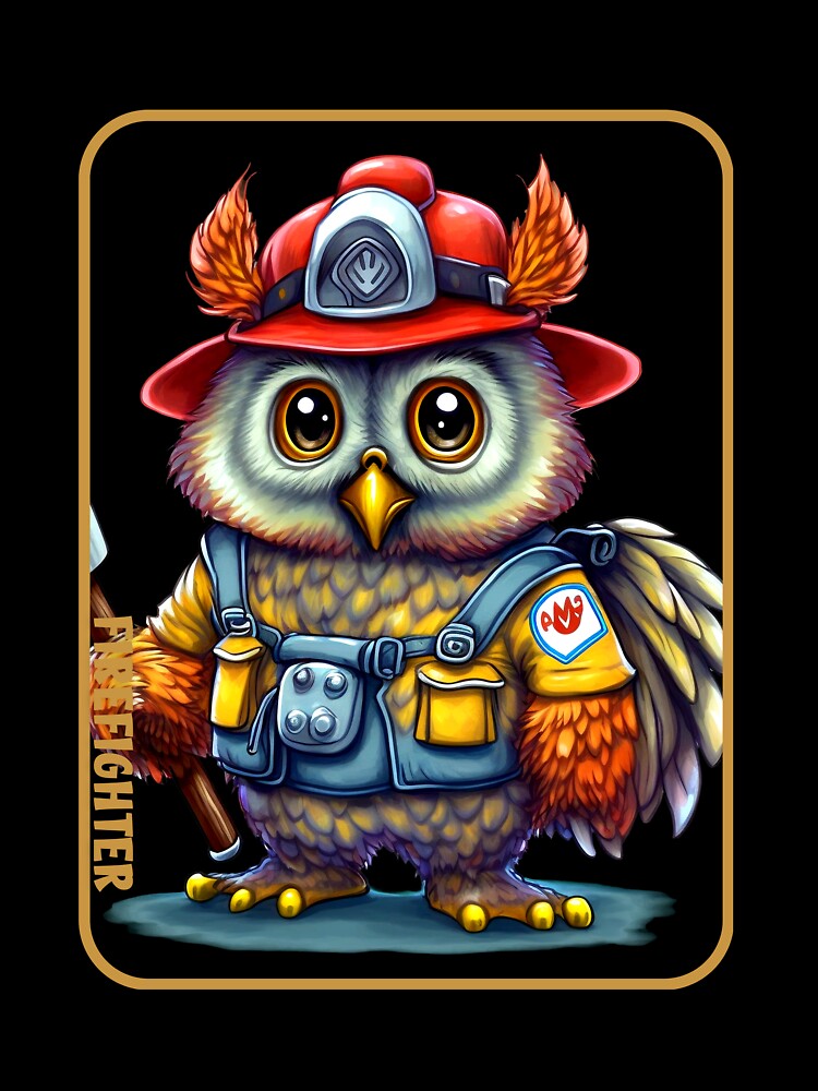 Firefighter, owl lover by HarriPaloma