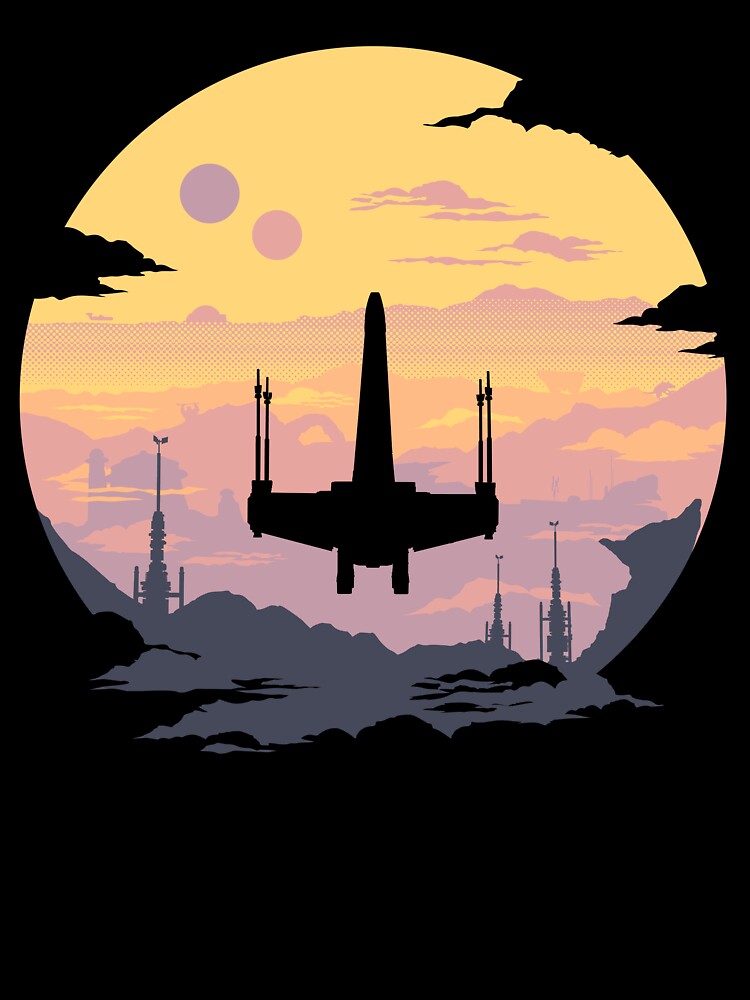 Rebel Fighter Sunset by therocketman Unisex