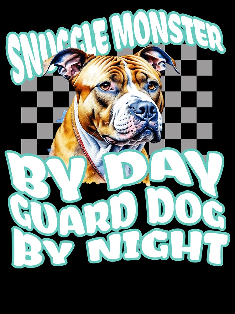 Snuggle Monster - Cute Dog - Pitbull by BlueCoastPOD
