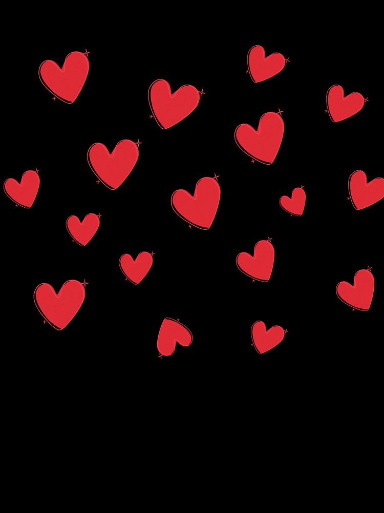 Red Hearts by PatternInArt