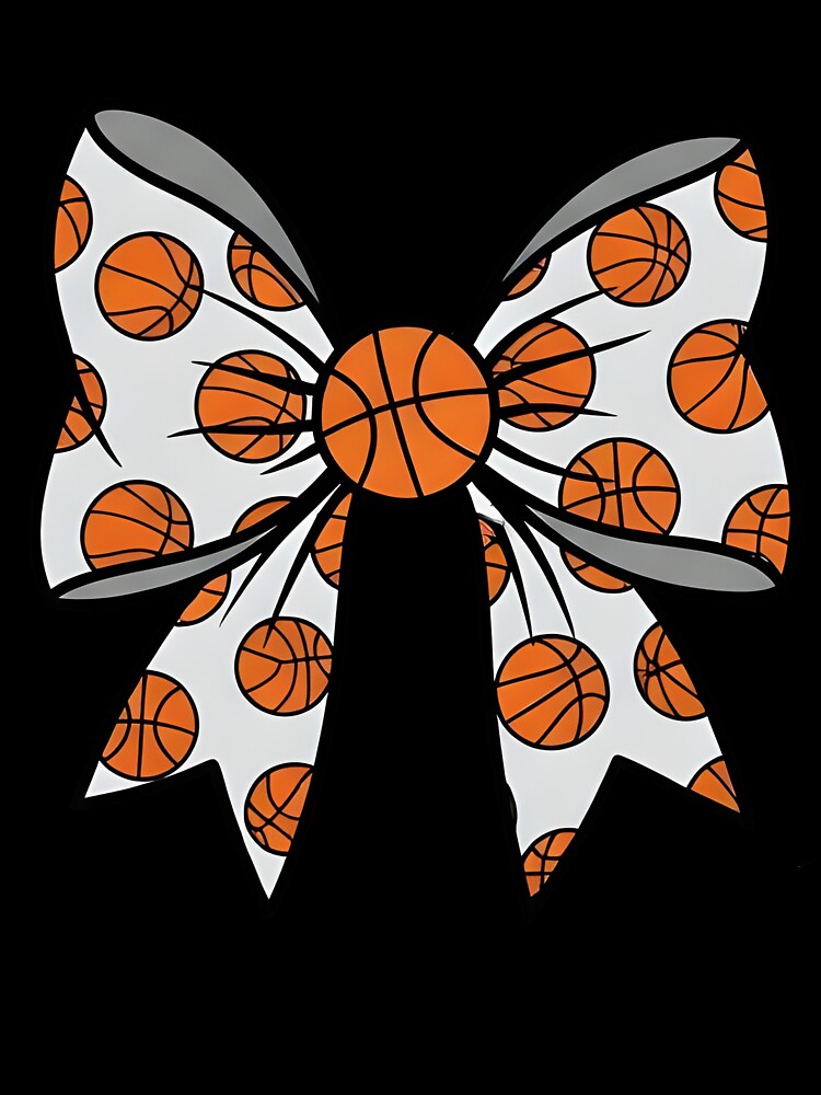 Girls Basketball Bow Basketball Coquette by KroghDs