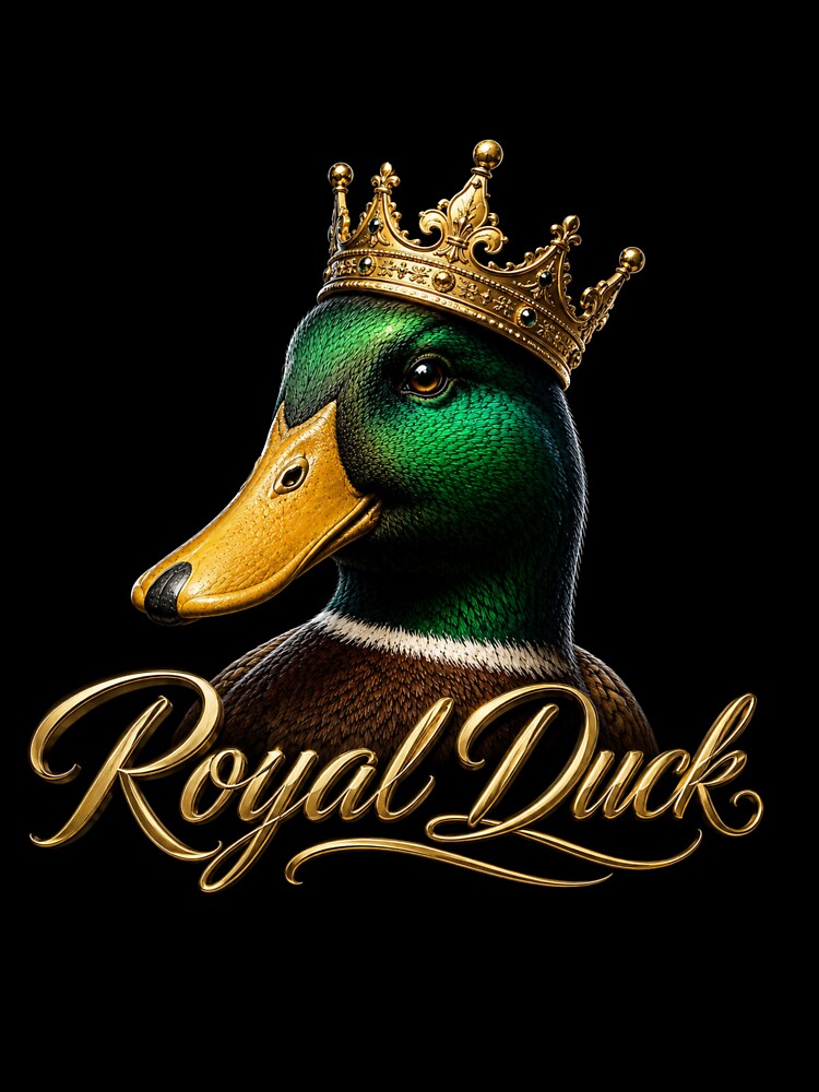 royal duck -funny crowned duck by gypsy-joker