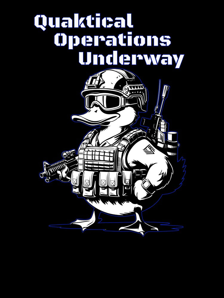 Tactical duck graphic design by JennyFinns