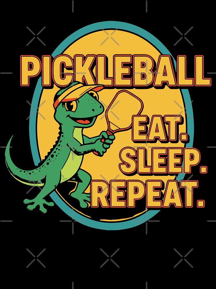 Pickleball Eat Sleep Repeat Funny Player by LuminOrb