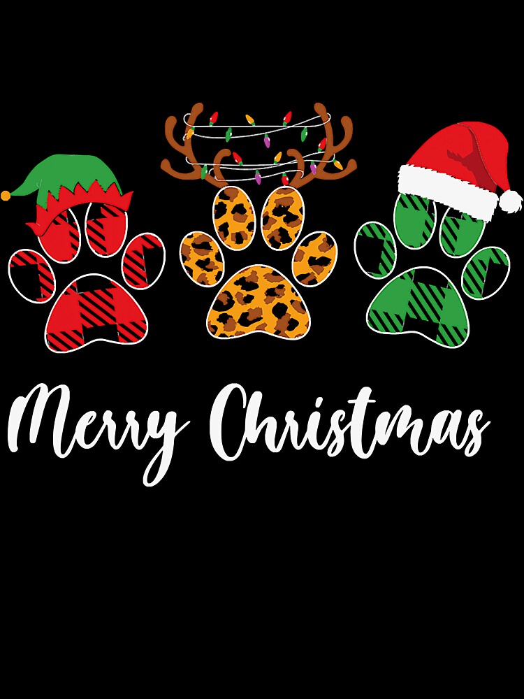 Xmas Merry Christmas Paw Dog Ugly by diemha075
