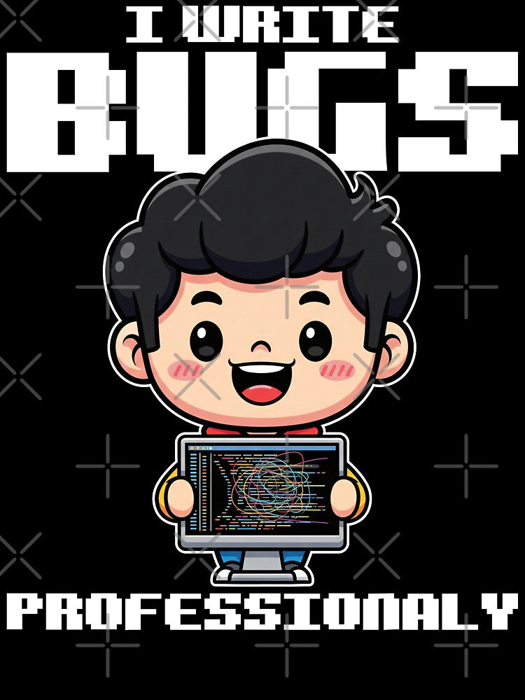 I WRITE BUGS PROFESSIONALY - PROGRAMMER GIFT by KEF Custom