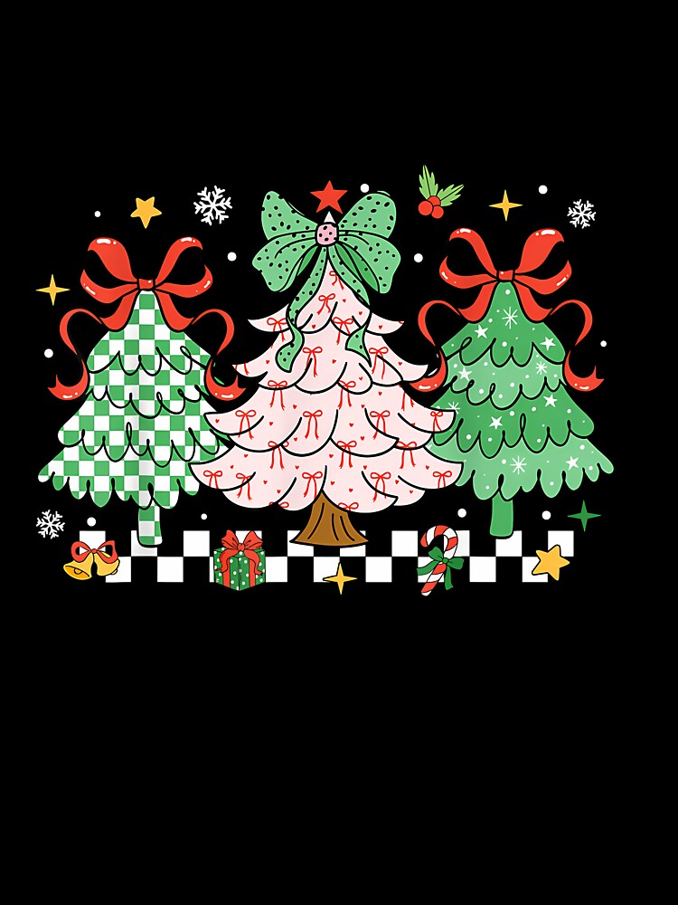 Christmas Tis The Season Coquette Bow Christmas Tree Women by merlinnears