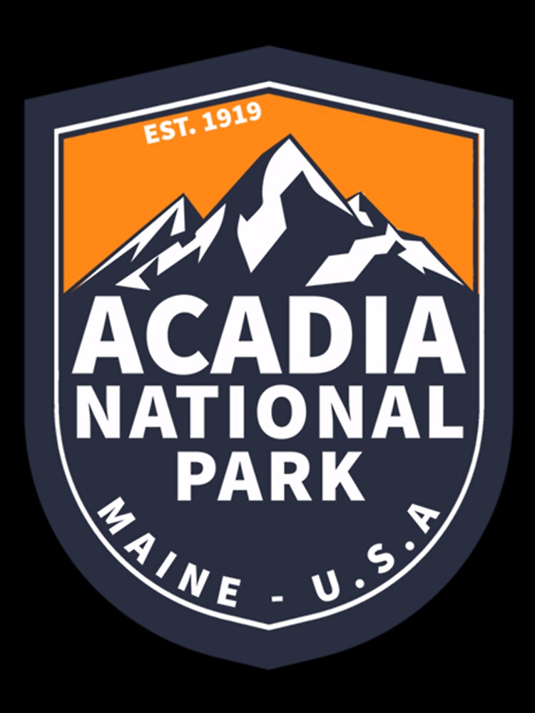 Acadia National Park Maine Bar Harbor Emblem by crookedar