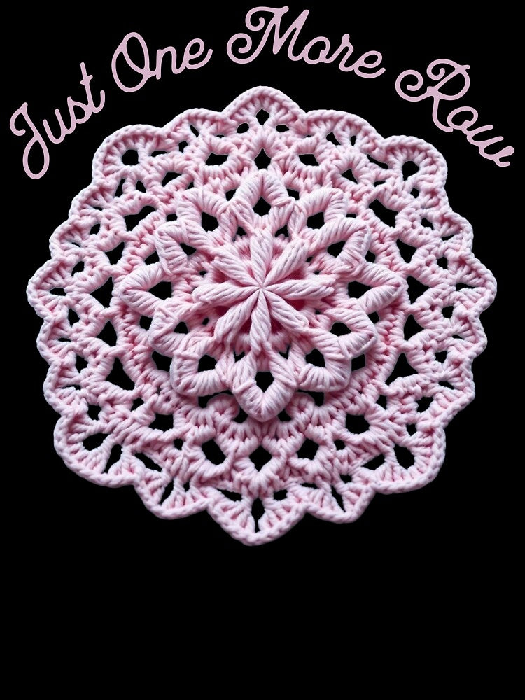 Just One More Row Crochet Lover by Sachie's Studio