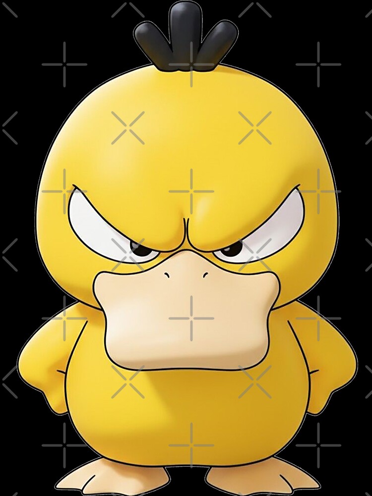 Angry Cute Duck Cartoon | Funny Yellow Duck Character | Grumpy Kawaii Bird Illustration by Roni554