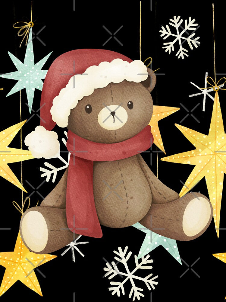 Hot Trendy Christmas Bear Stars by LaartStudio