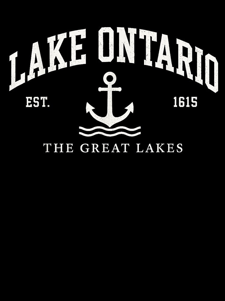 Lake Ontario Great Lakes Anchor Vintage Nautical Design by Abigaildixon92