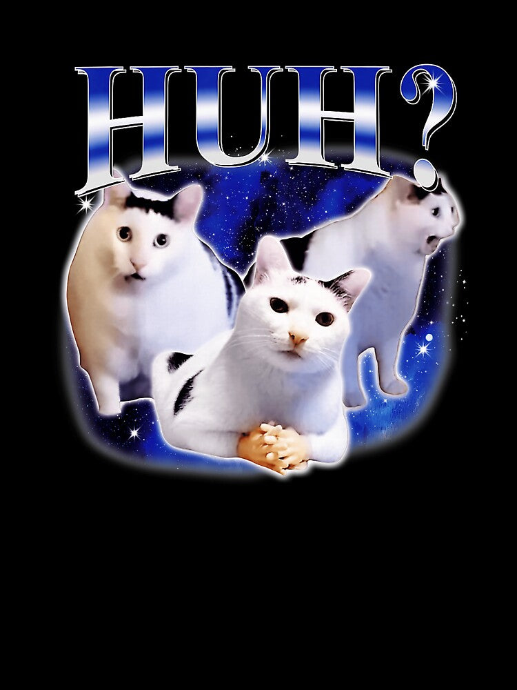 Huh Funny Confused Cat Meme by tadmercado