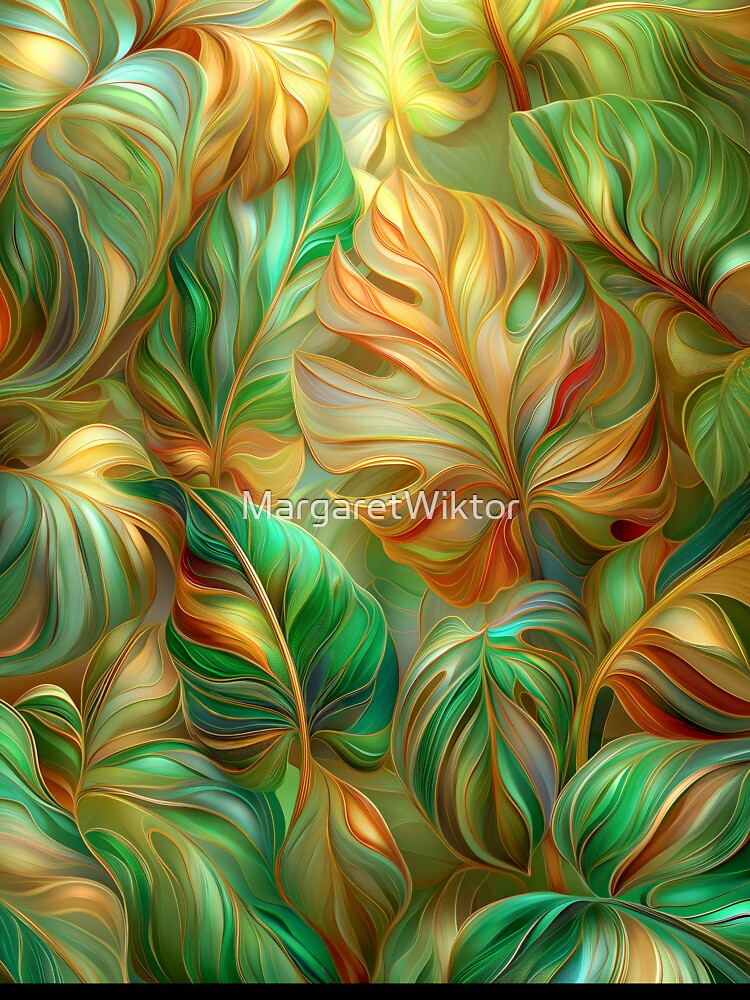 Elegant Botanical Leaves by MargaretWiktor