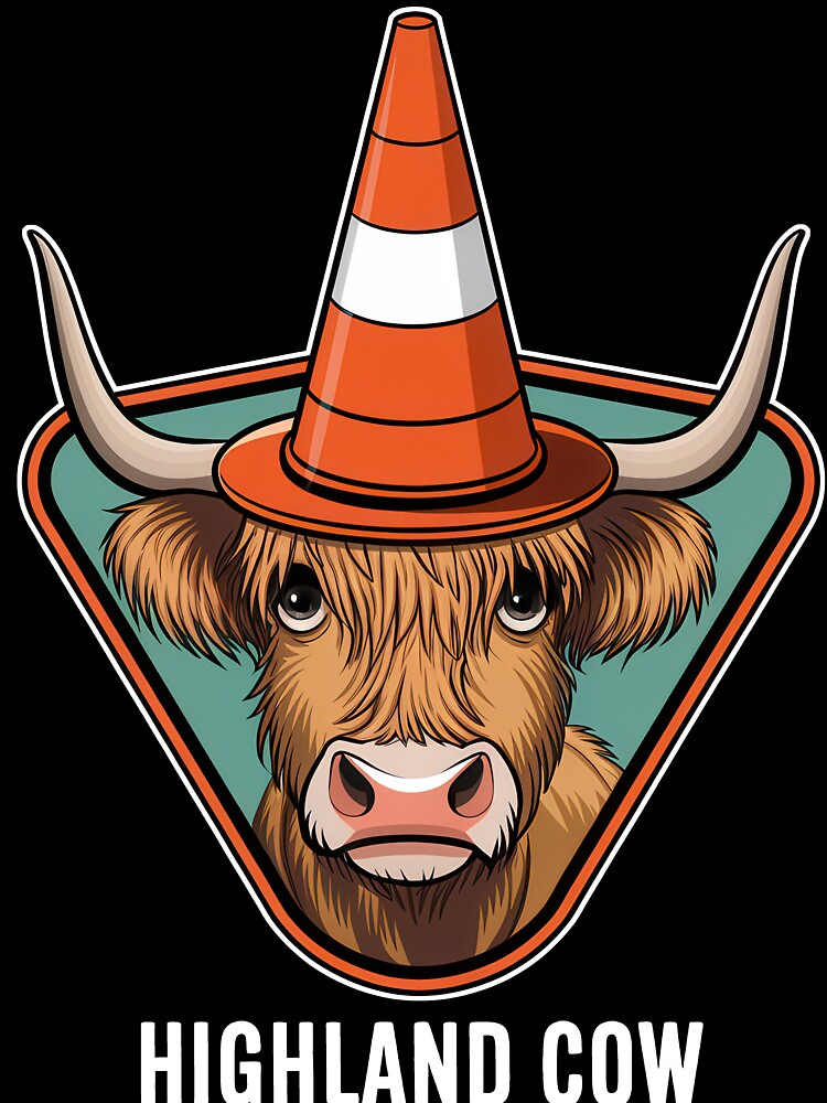 Highland Cow by Angry Swan Designs
