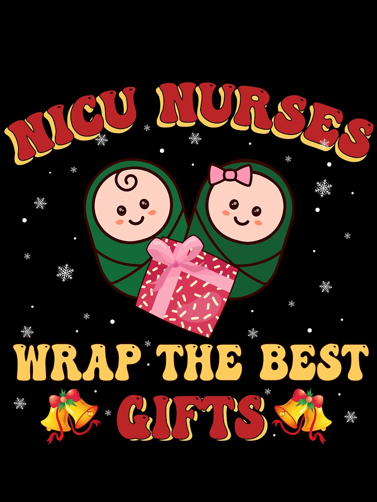 Funny Christmas Shirt For NICU Nurses Xmas Team Tiny Humans by MortiStolten