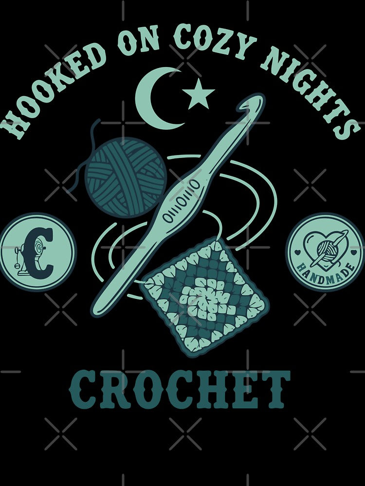 Hooked On Cozy Nights Crochet Lover Crochet by LuminOrb