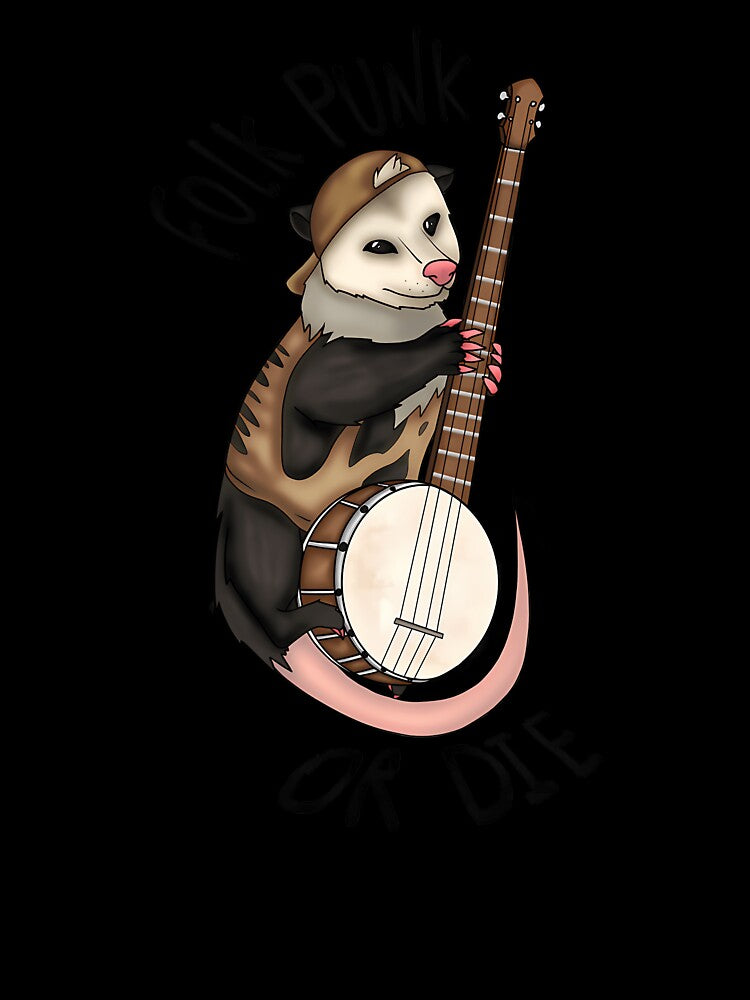 Folk Punk Or Die- Banjo Opossum by Kaleighcormack