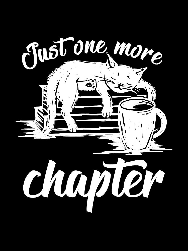 Just One More Chapter Reading Cat by BundlerVq