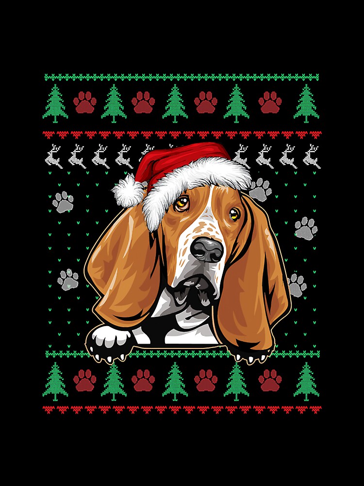 Basset Hound Christmas Uglyer Dog Xmas by gonzales6422